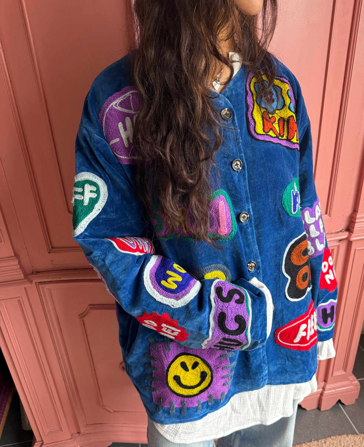 TOUT -Self love club Velvet jacket Blue