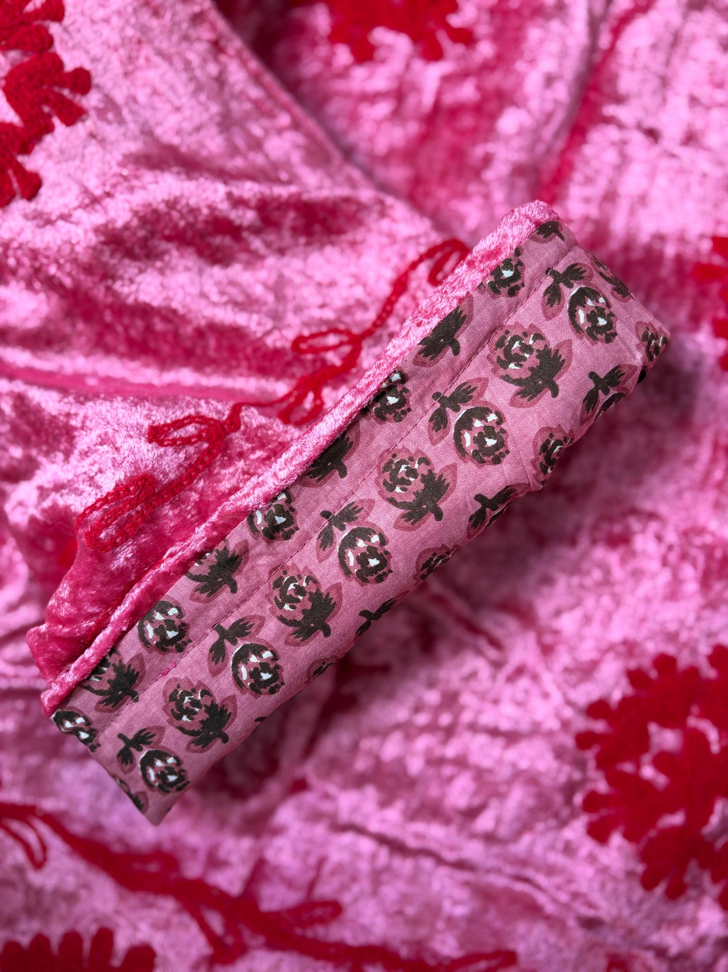 TOUT - Yasmine Jacket Silk Velvet Pink