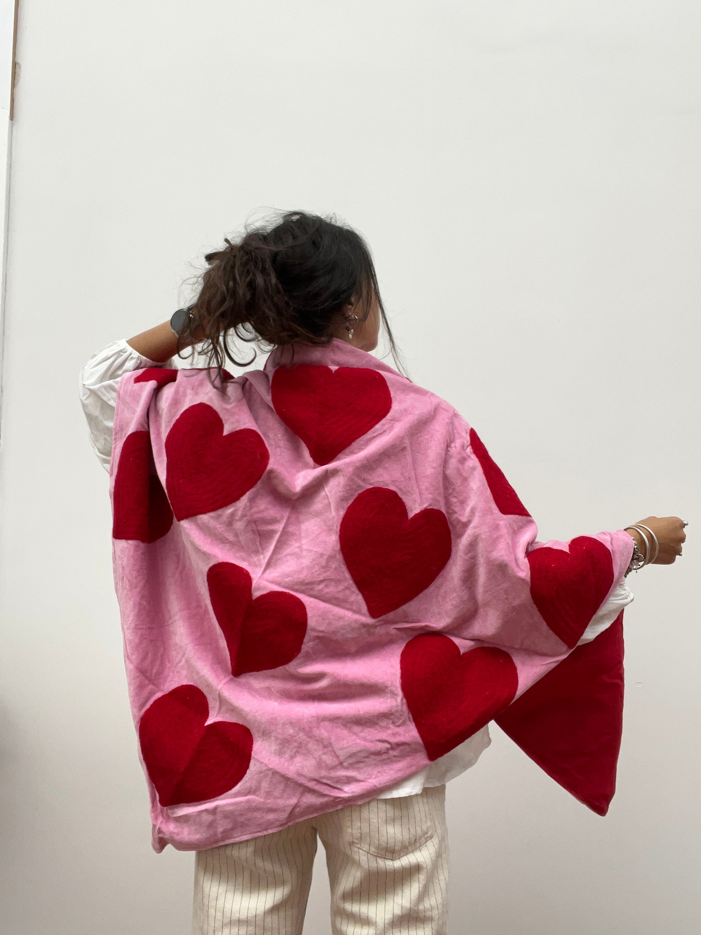 Set van 2 omslagdoeken hearts
