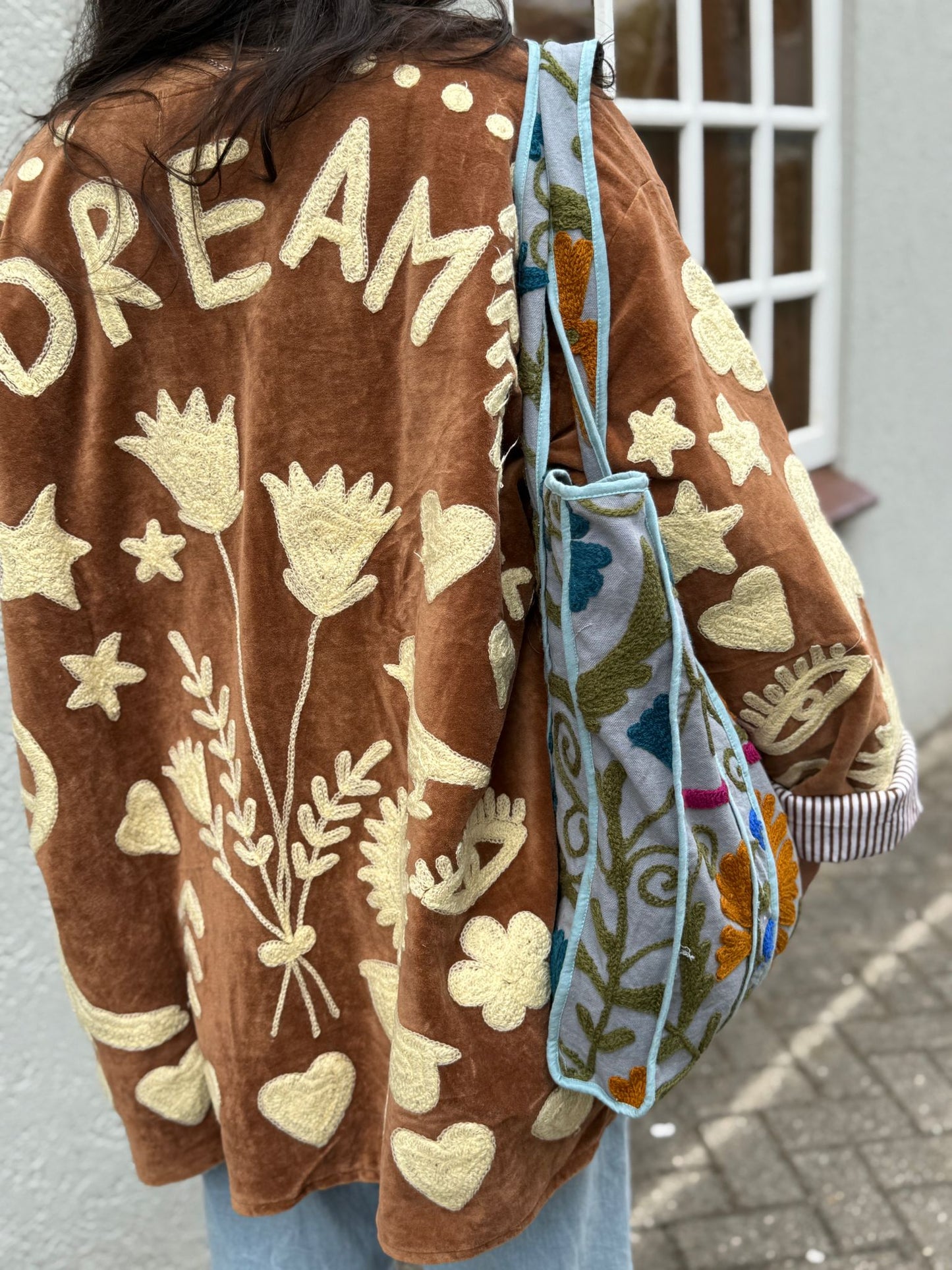 Velvet Jacket DREAM brown creme