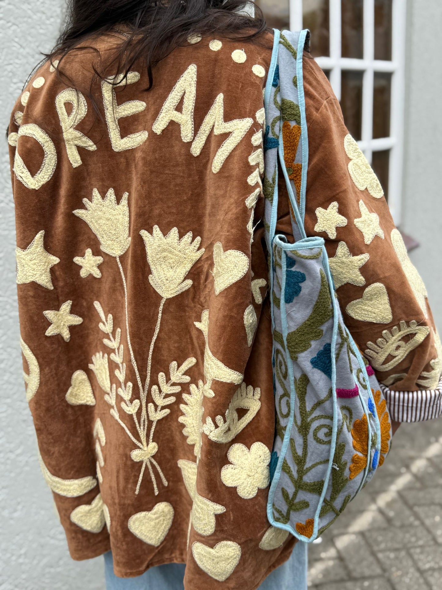 Velvet Jacket DREAM brown creme