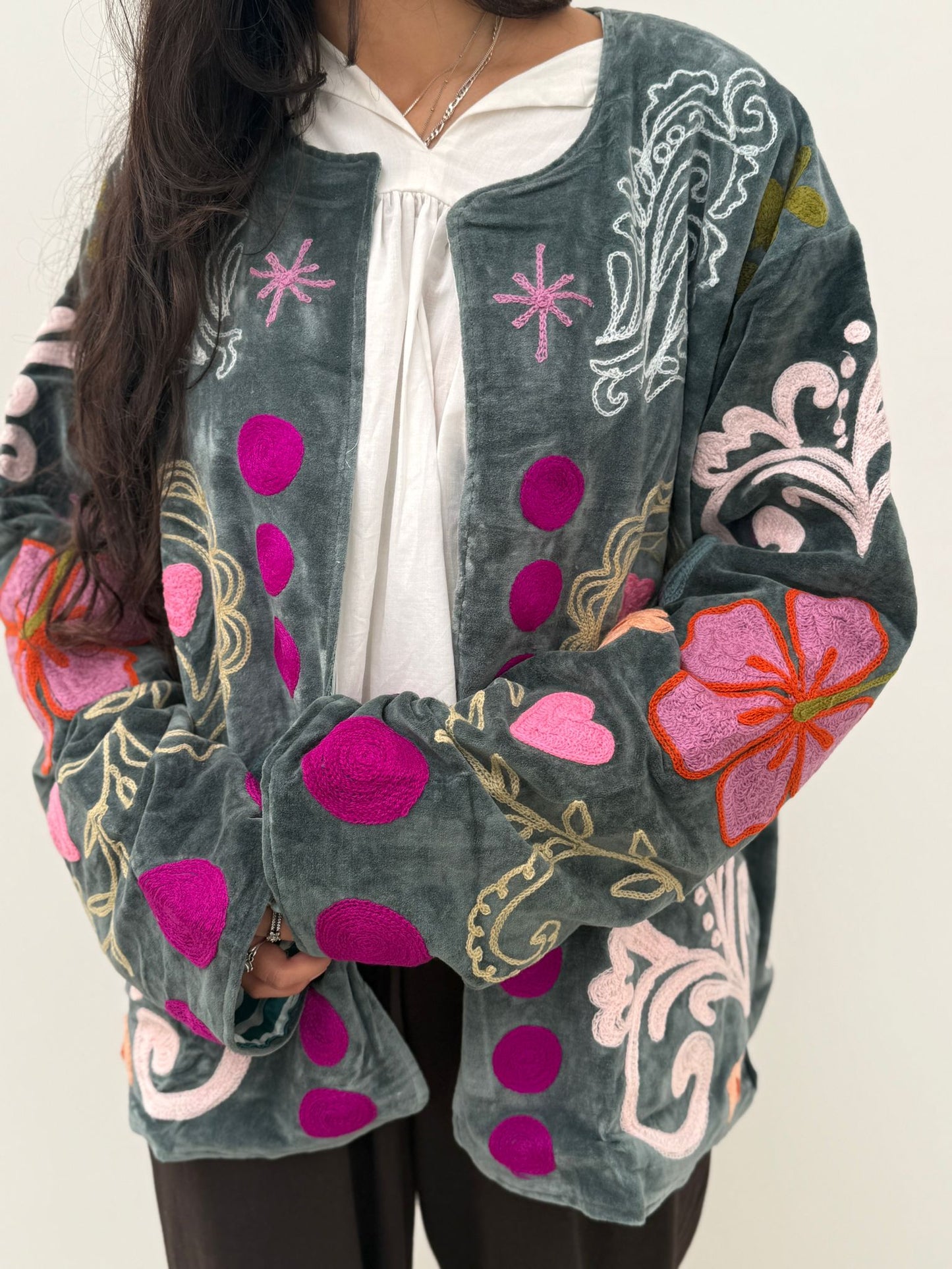 Velvet Jacket You are Loved