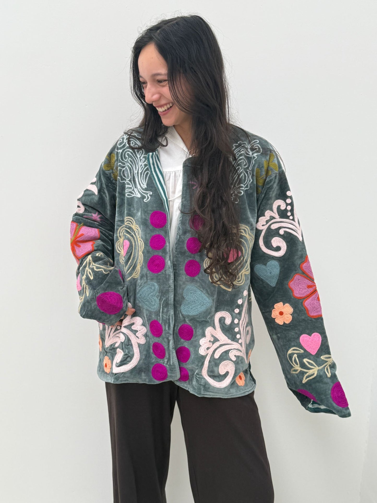 Velvet Jacket You are Loved