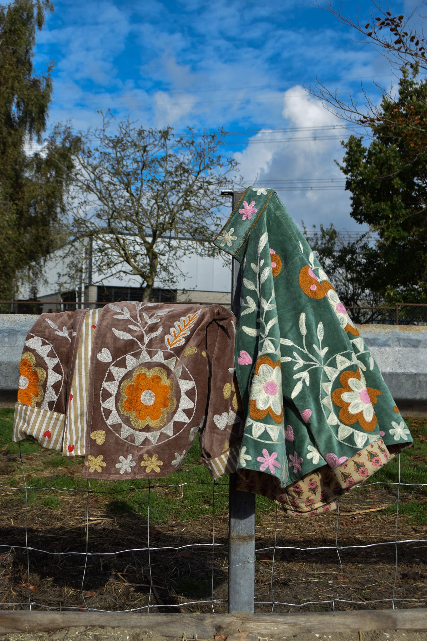 Velvet green yingyang