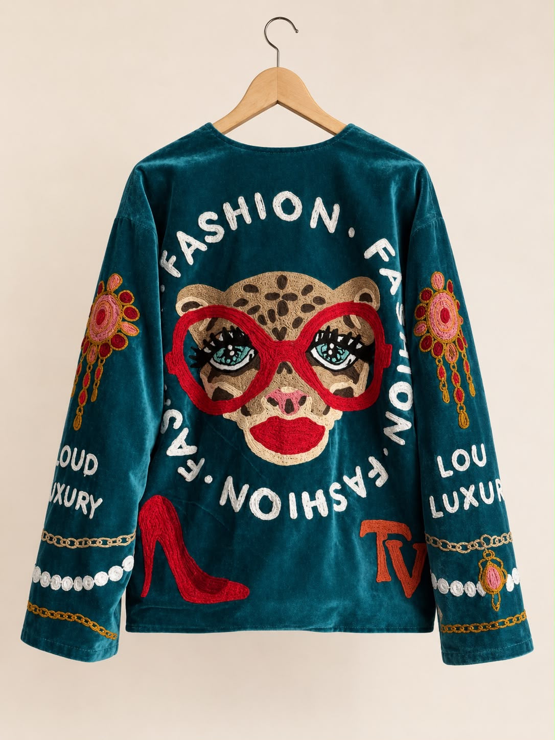 TOUT - Loud Luxury Jacket Velvet Teal