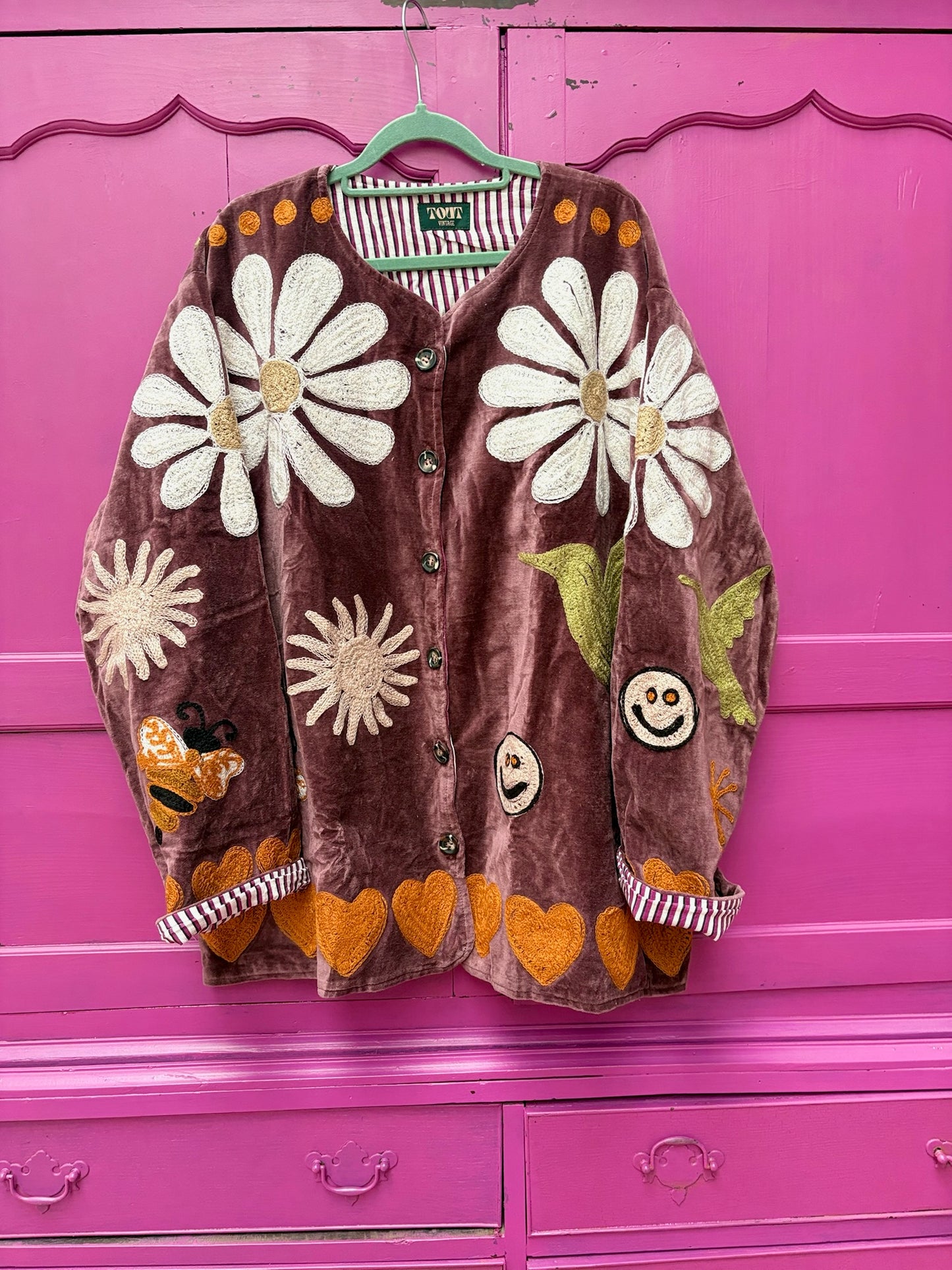 Velvet Jacket Daisy