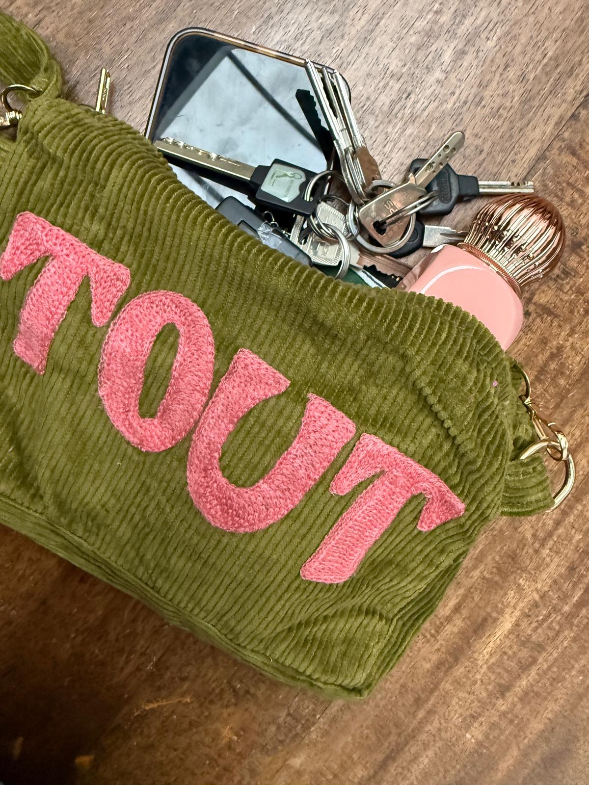 Corduroy embroidery "tout" tas