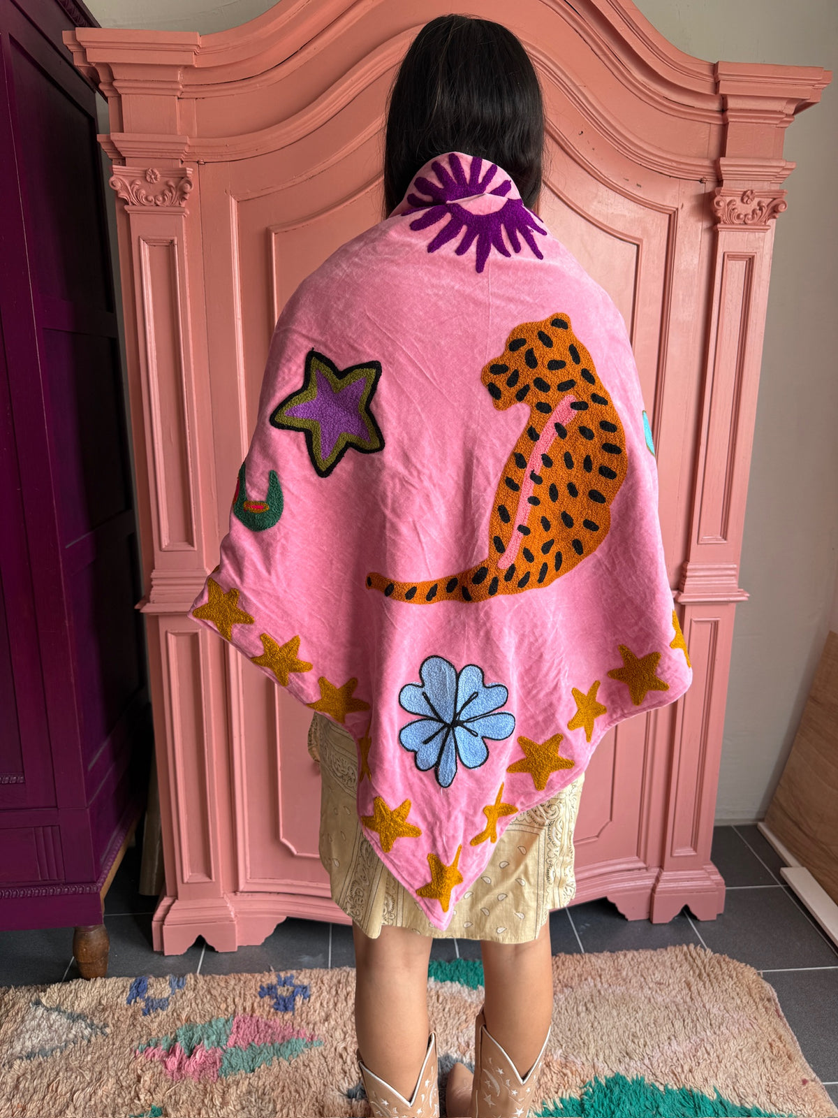 TOUT -  Set van 2 Jojo Velvet sjaal Pink