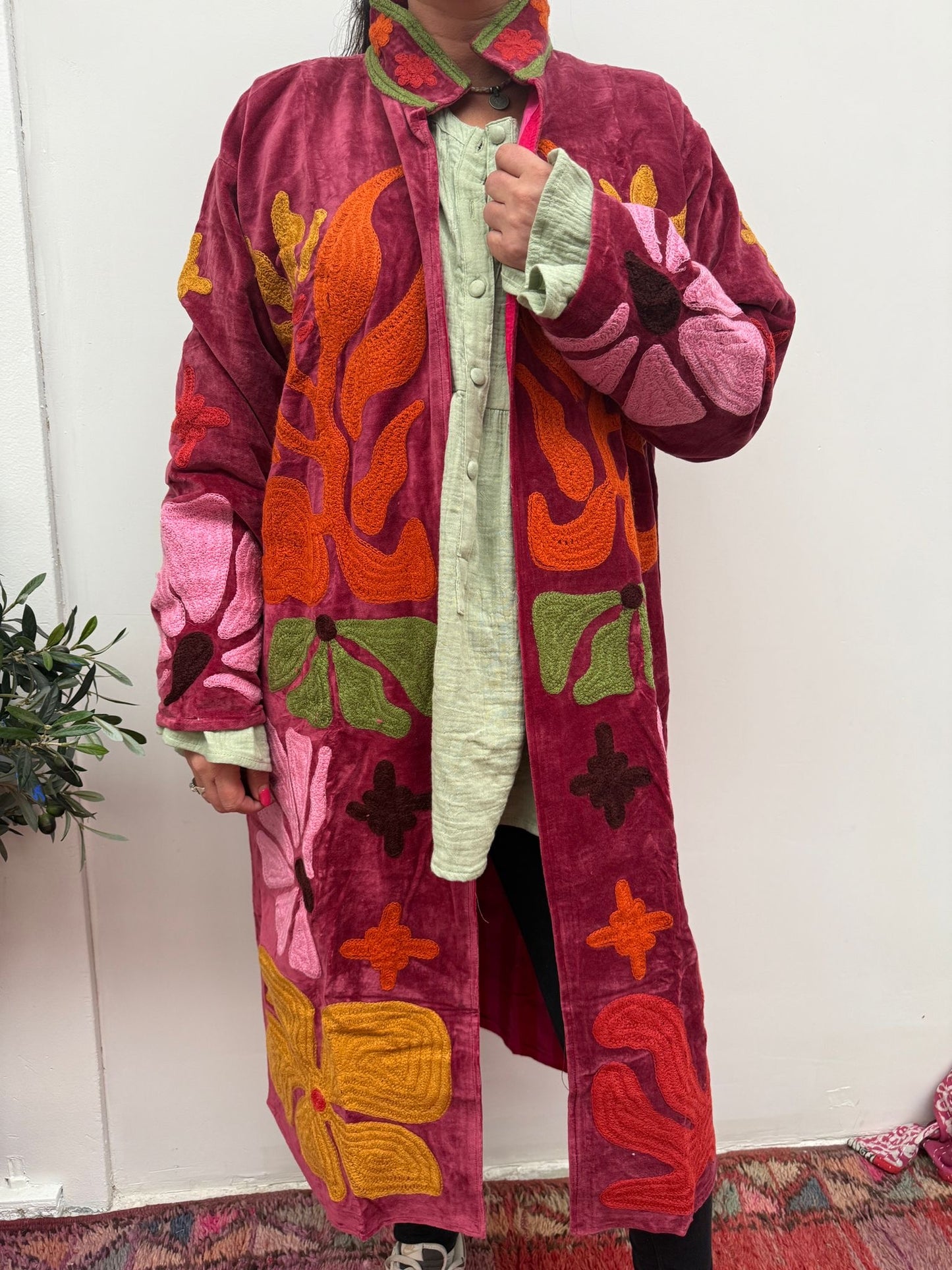 Velvet embroidery Kimmie Jacket