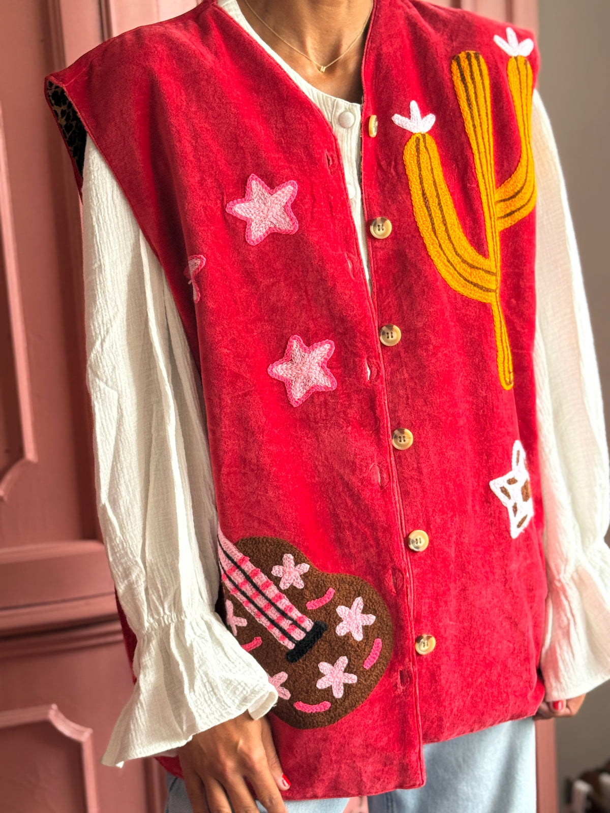 TOUT - Set of 2 Cowgirl velvet vest
