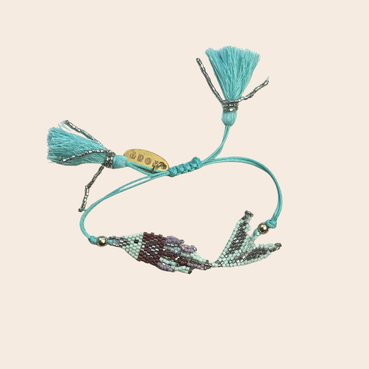 TOUT- Armband Liva Fish set van 10 incl. bandana balkje