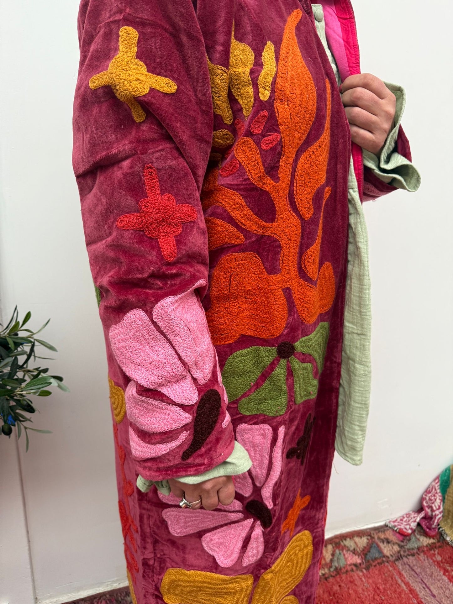 Velvet embroidery Kimmie Jacket