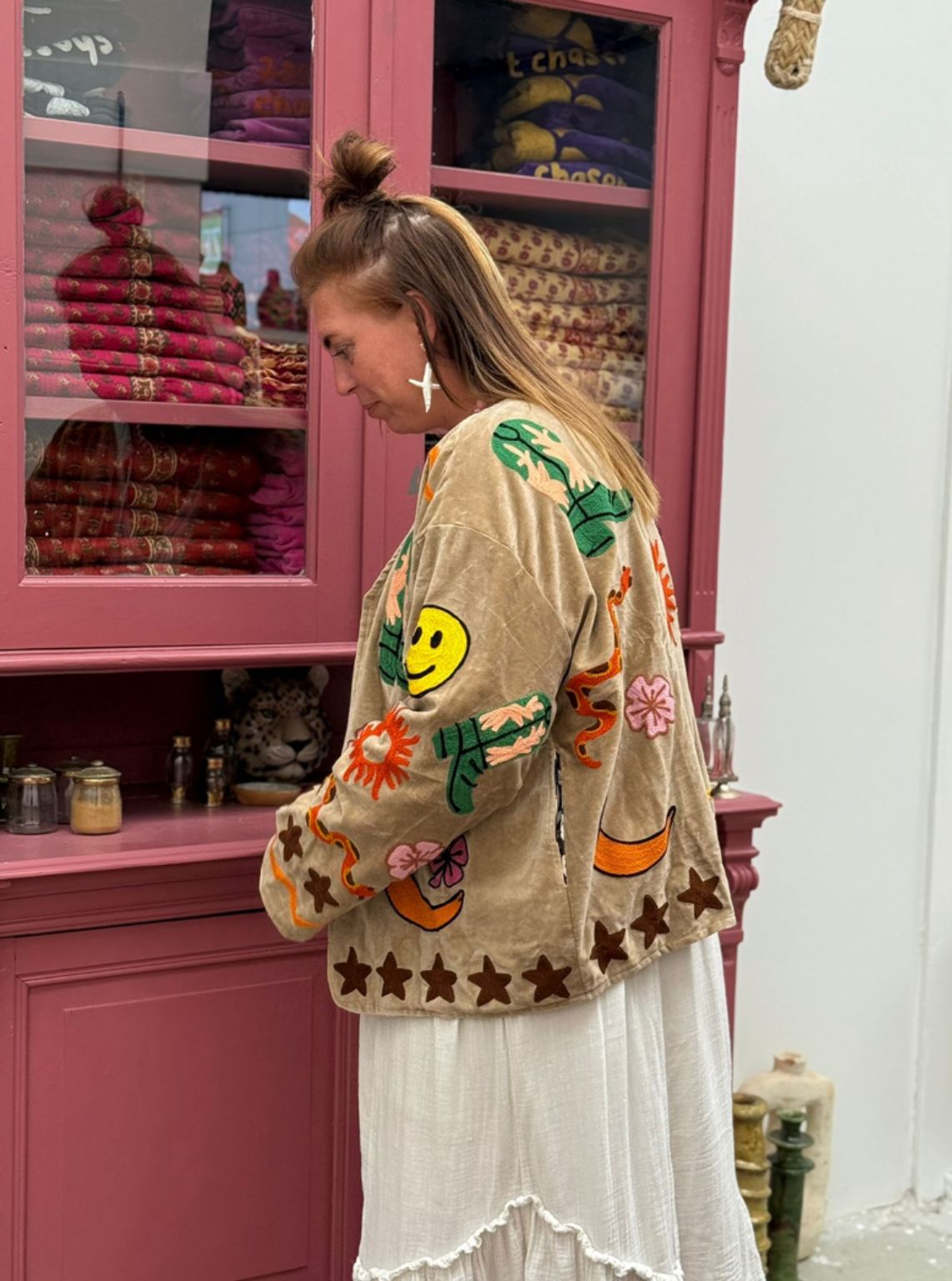 Velvet embroidery Ella jacket