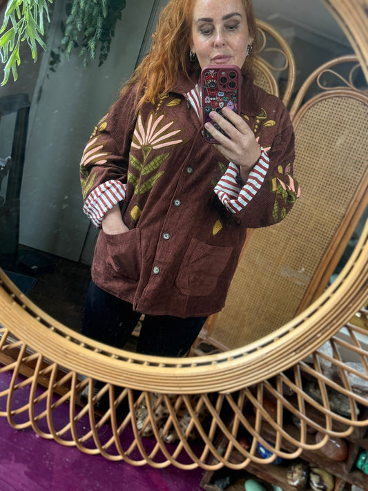 Corduroy Jacket Bordeaux