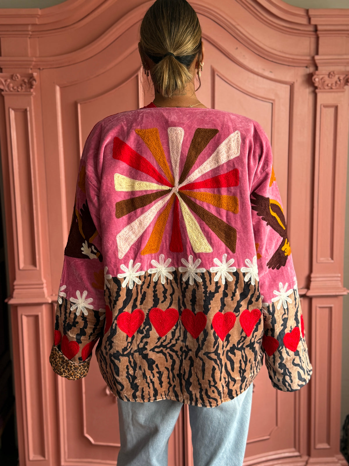 TOUT -Tiger pink hearts Jacket