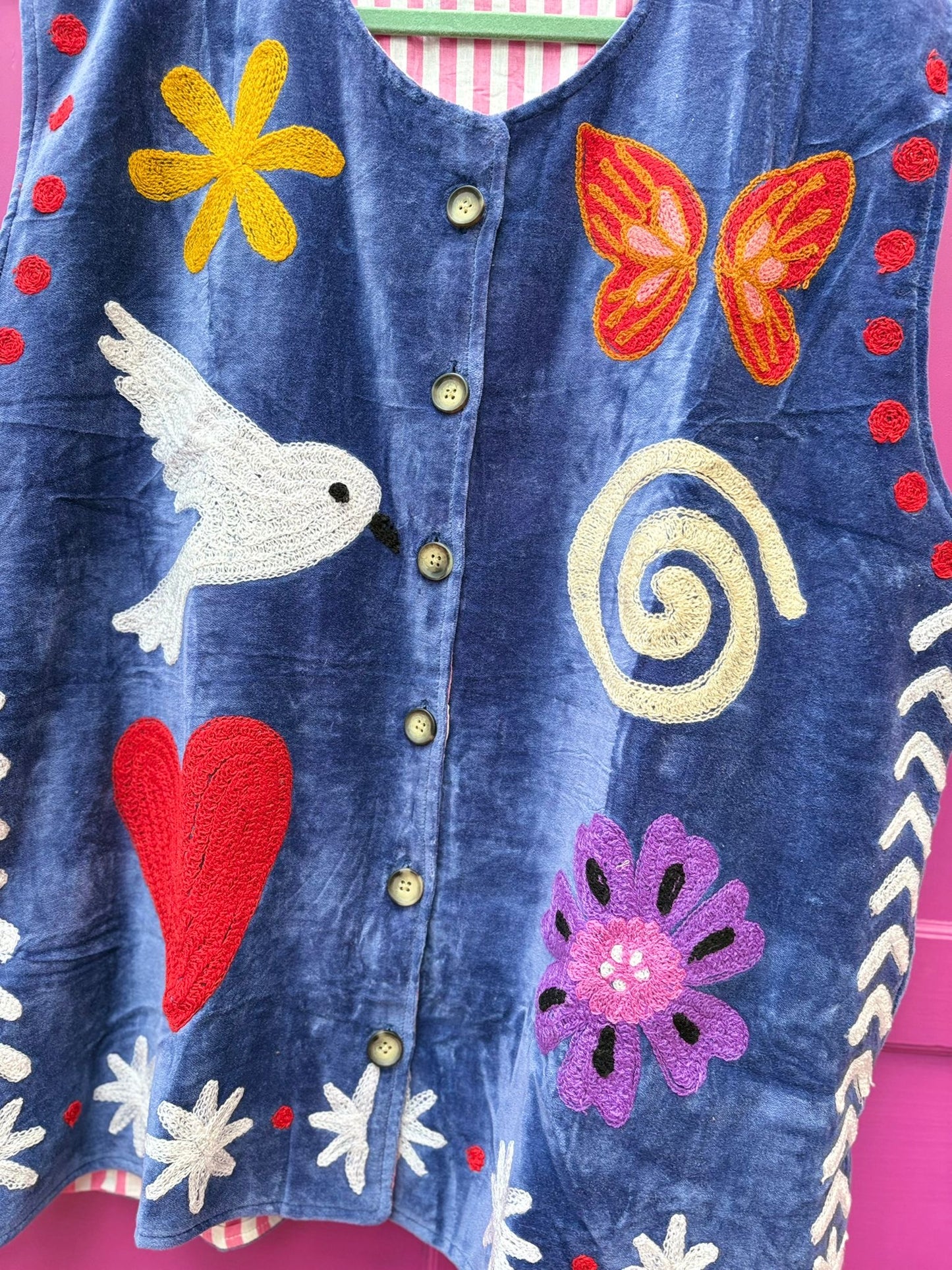 Set of 2 Velvet vests Tamar