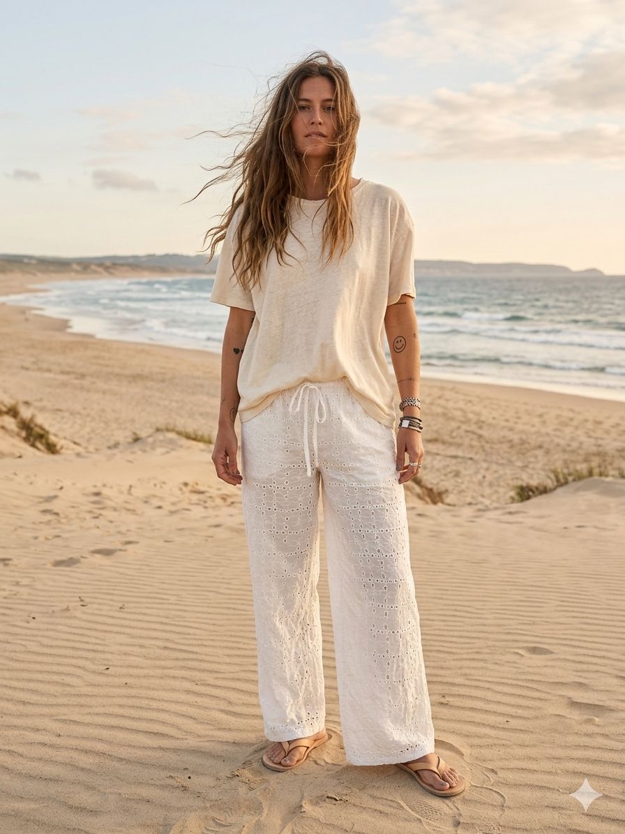 TOUT - Lela broidery pants