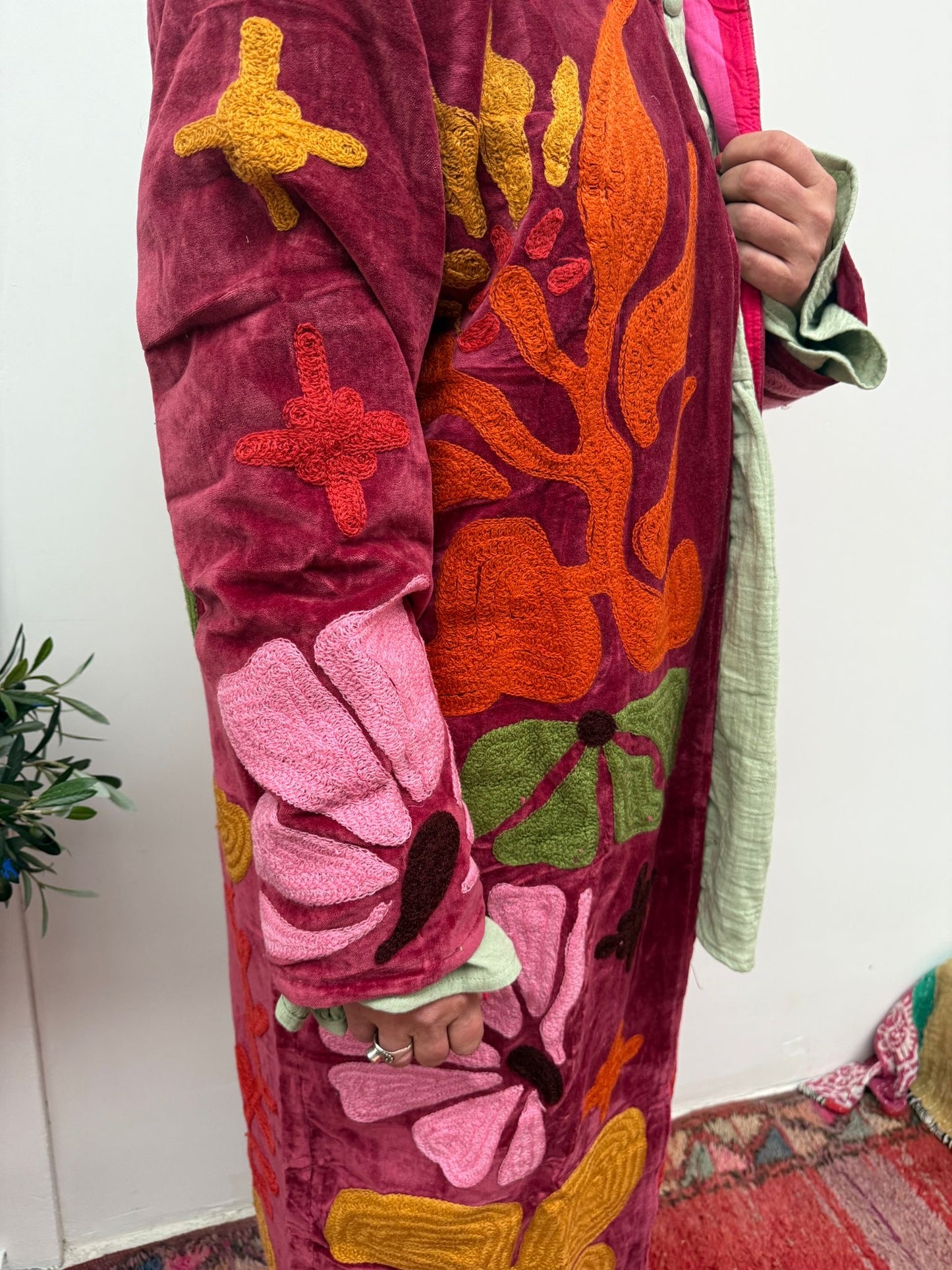 Velvet embroidery Kimmie Jacket