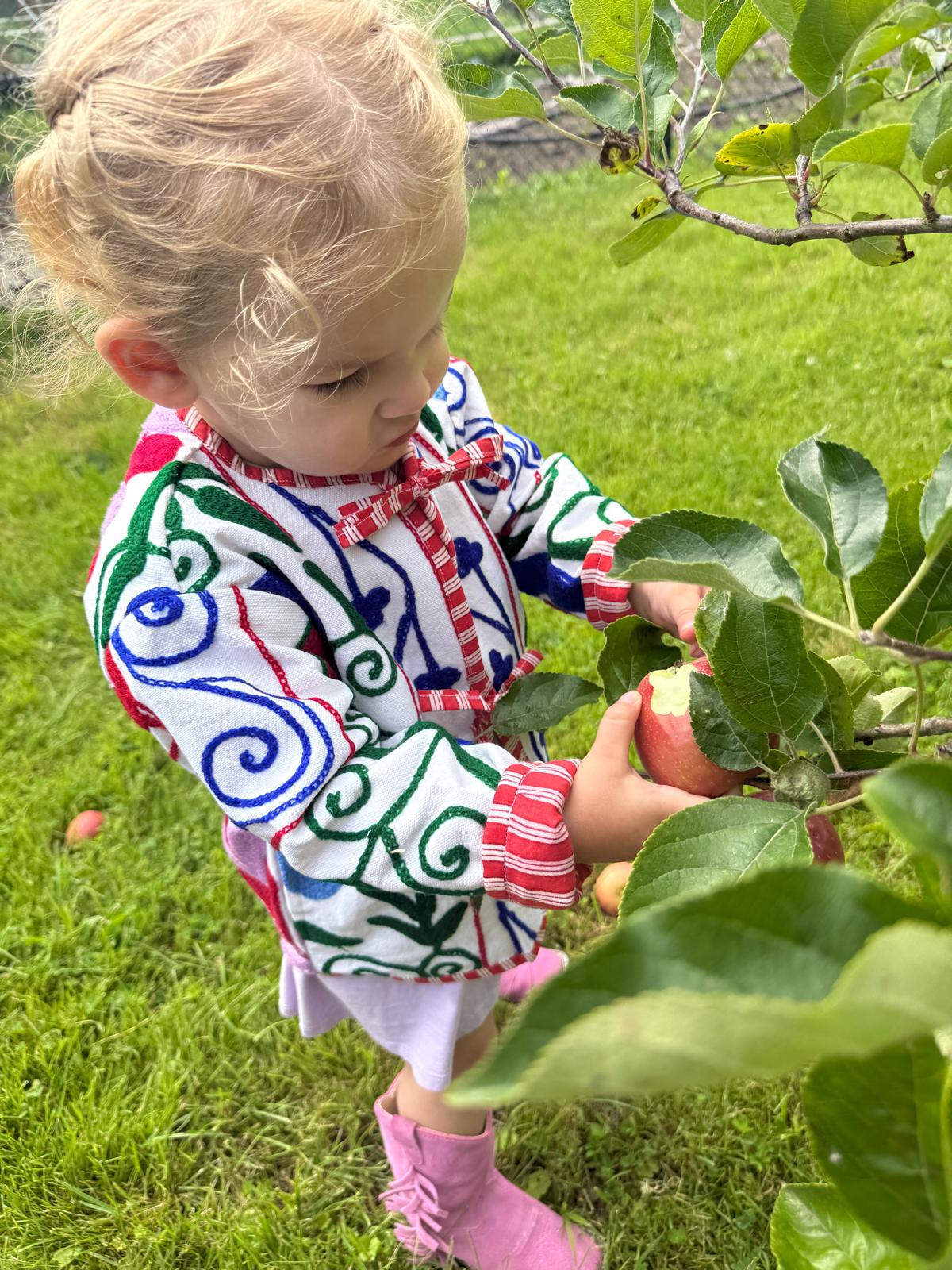 Cotton embroidery KIDS jacket flowers