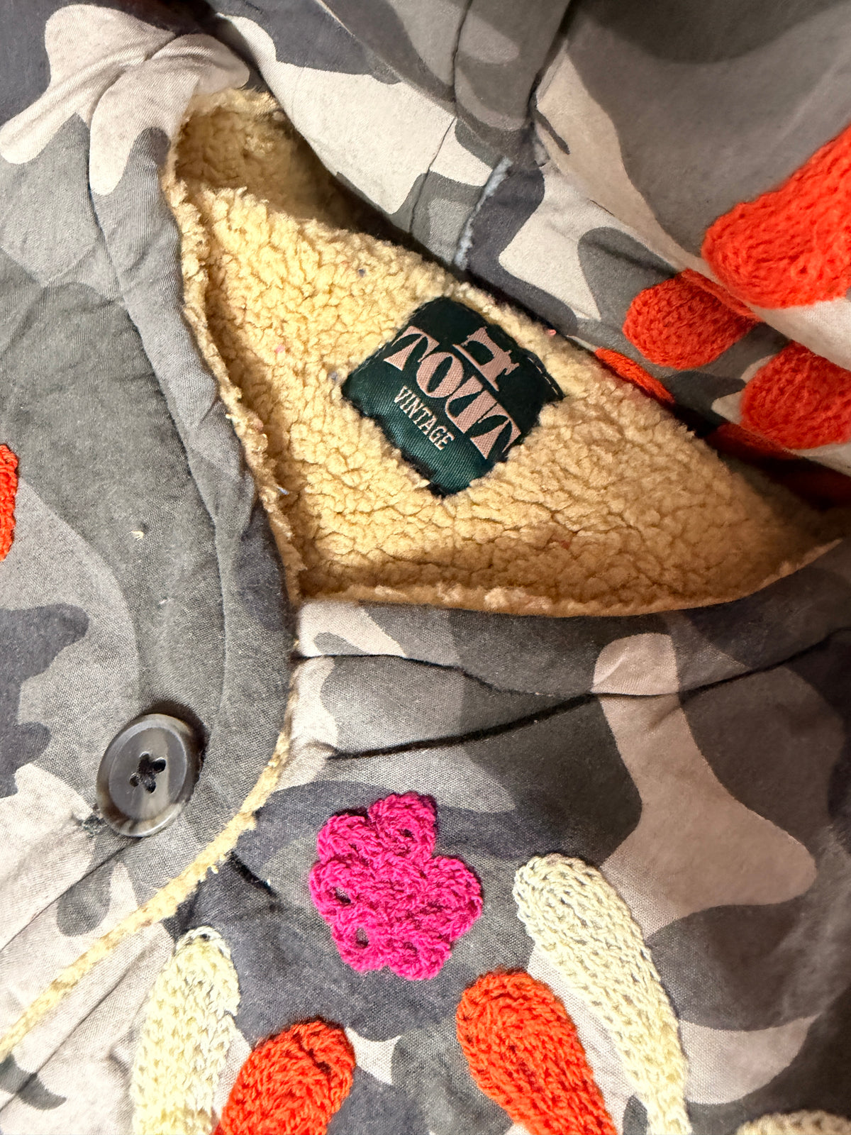 TOUT - Army Green Teddy Jacket