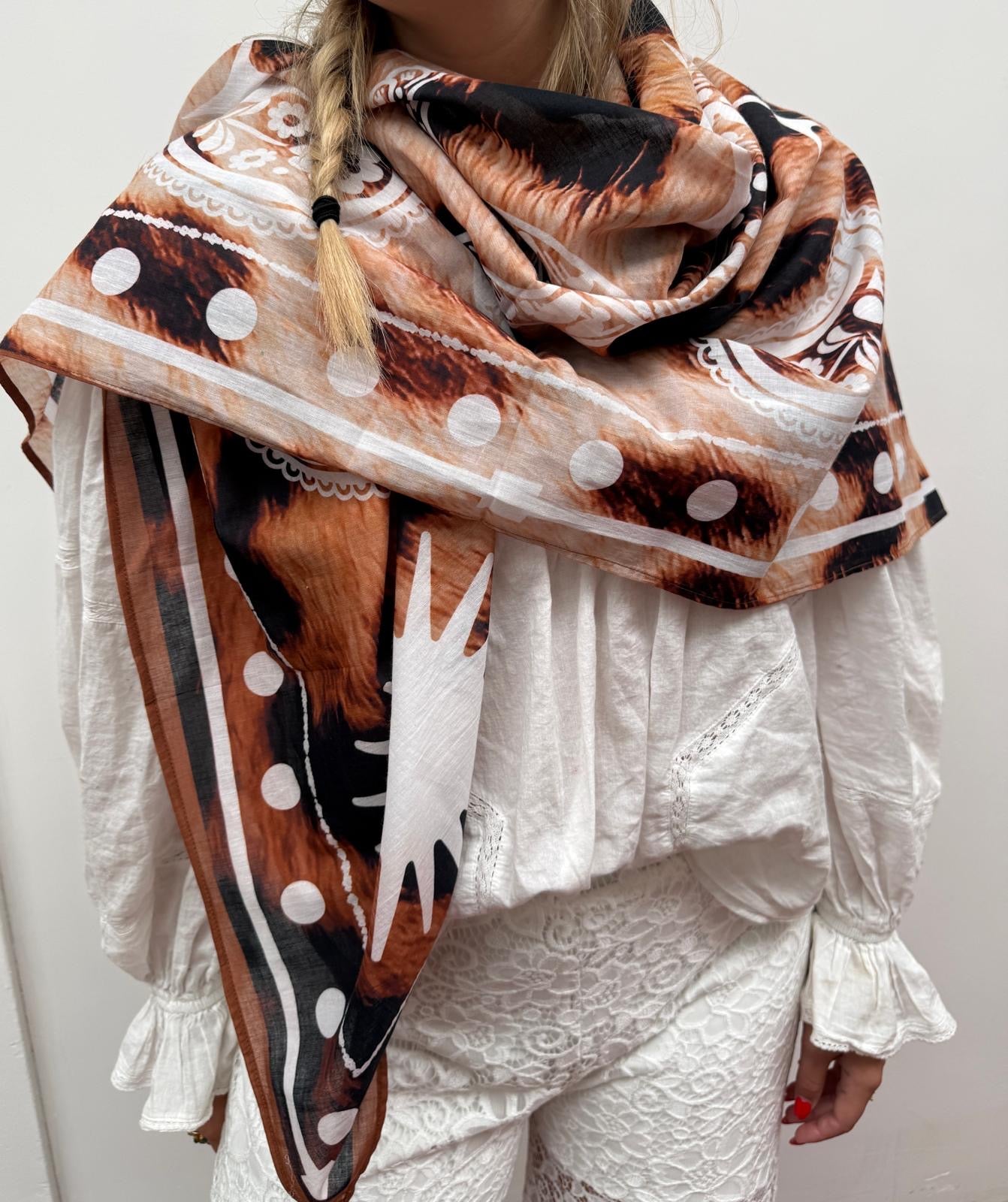 TOUT -  Amelie Sjaal LEOPARD set van 3