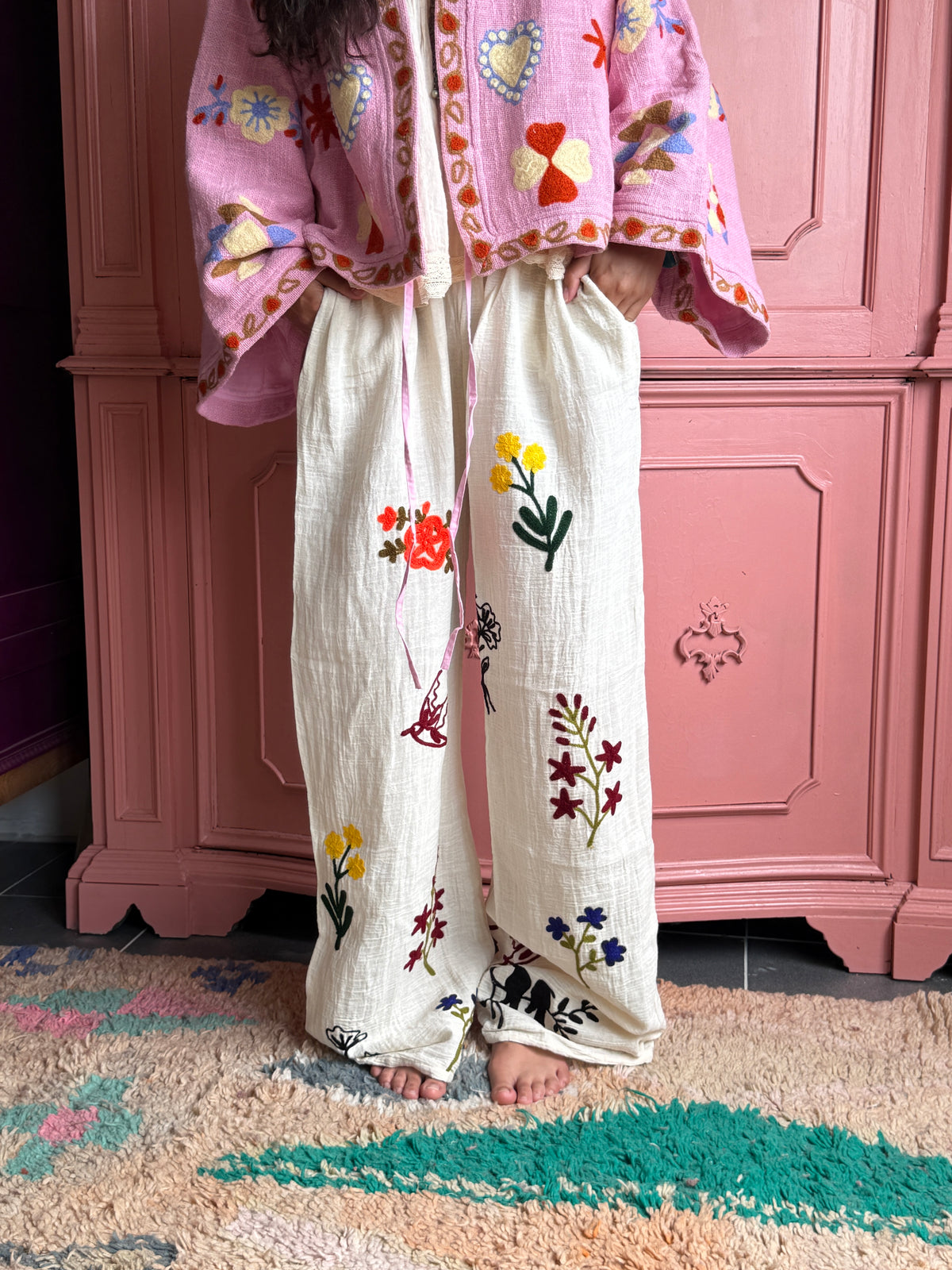 TOUT - SET OF 2 Embroidery Pants