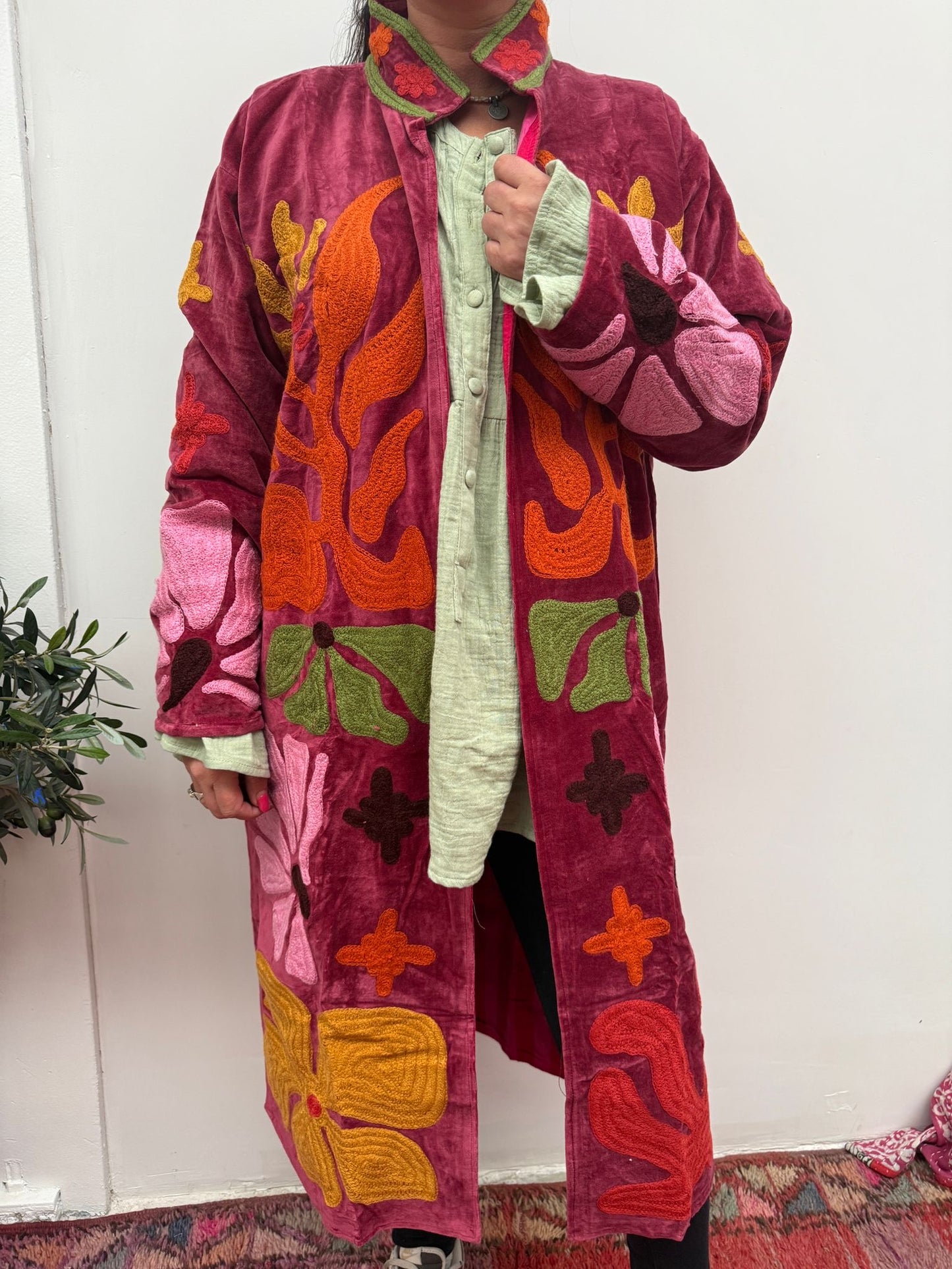 Velvet embroidery Kimmie Jacket