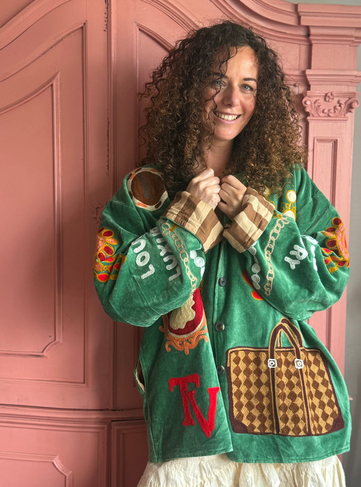 TOUT - Loud Luxury Jacket Velvet Green