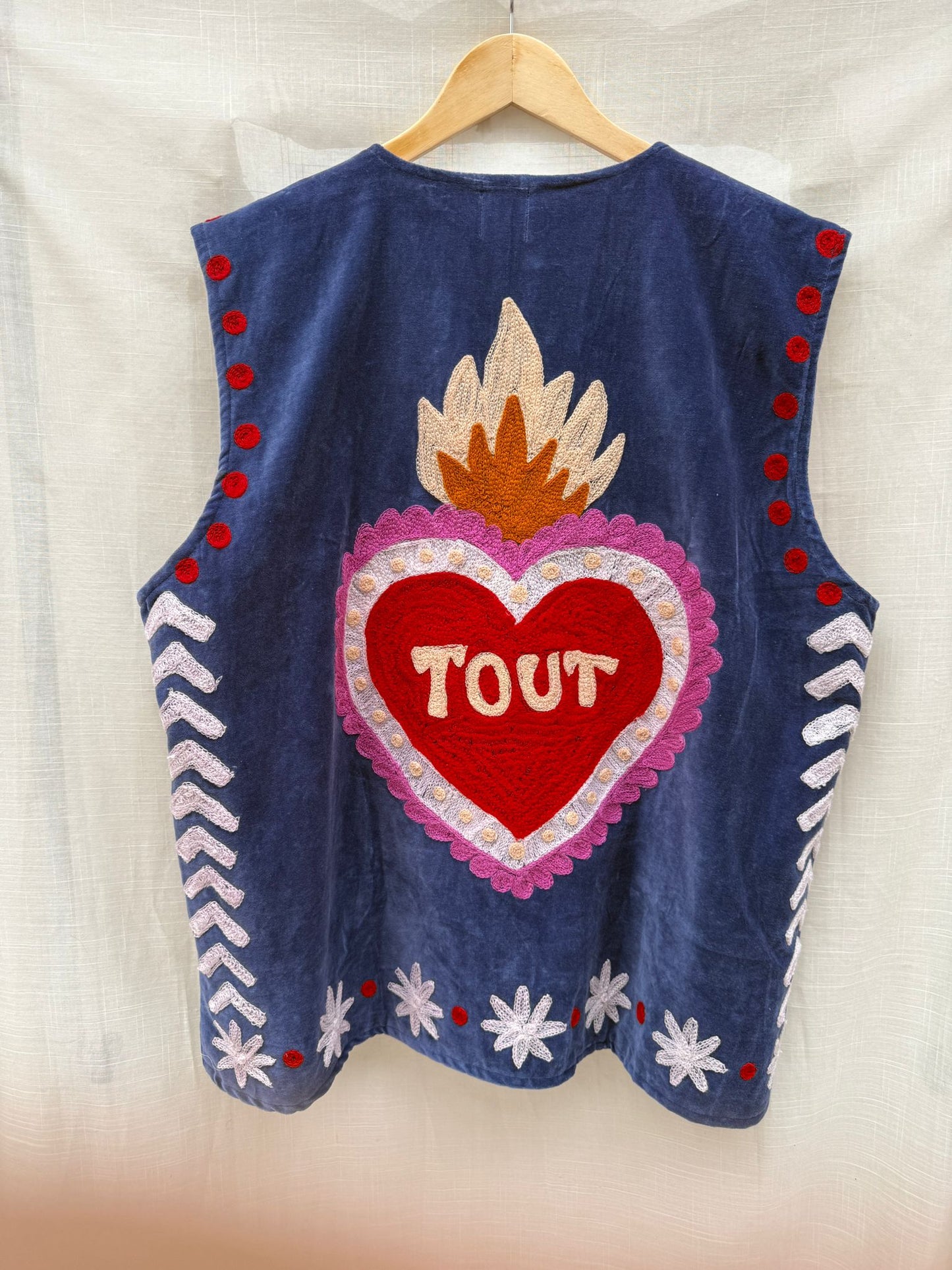 Set of 2 Velvet vests Tamar