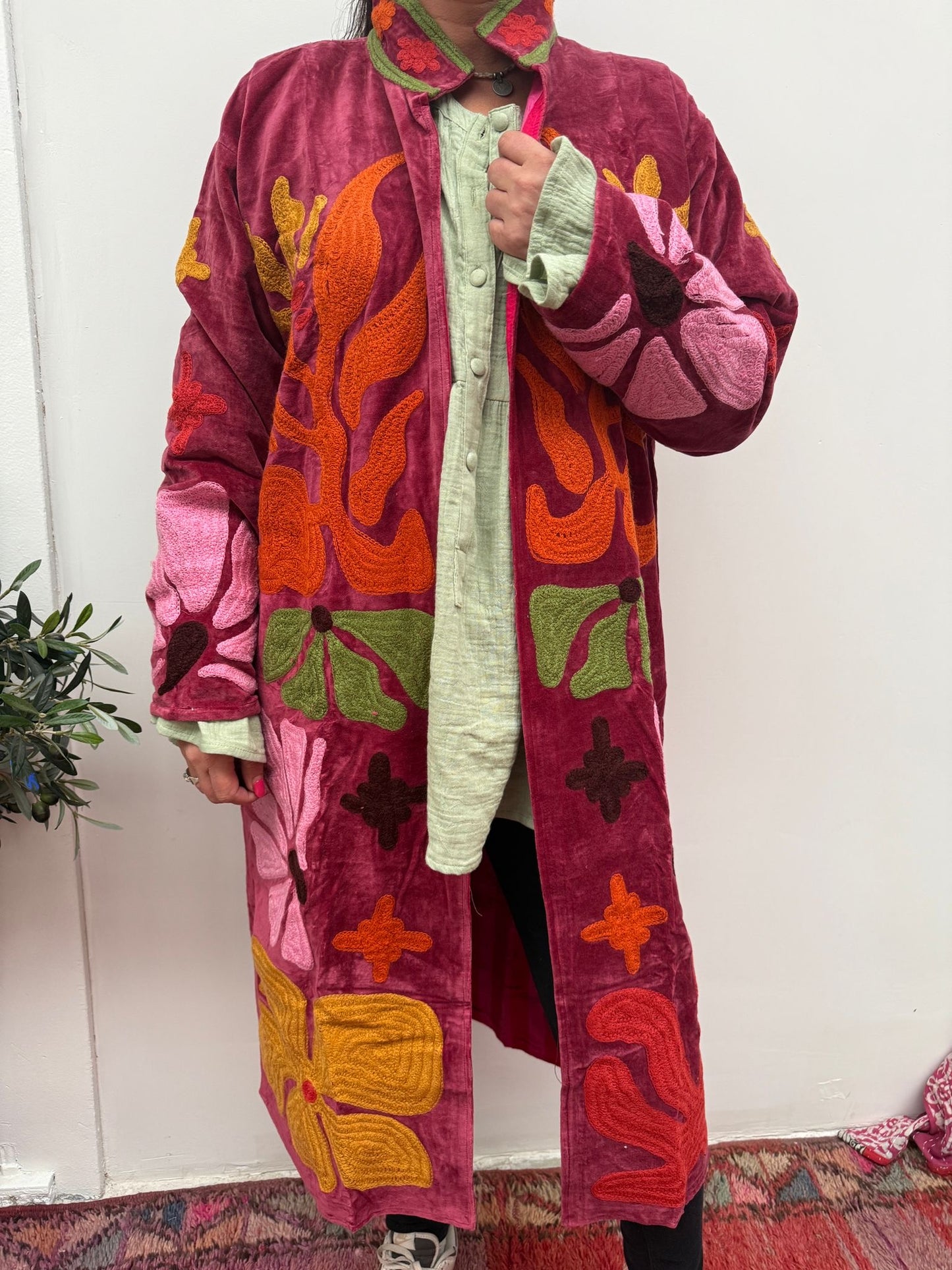 Velvet embroidery Kimmie Jacket