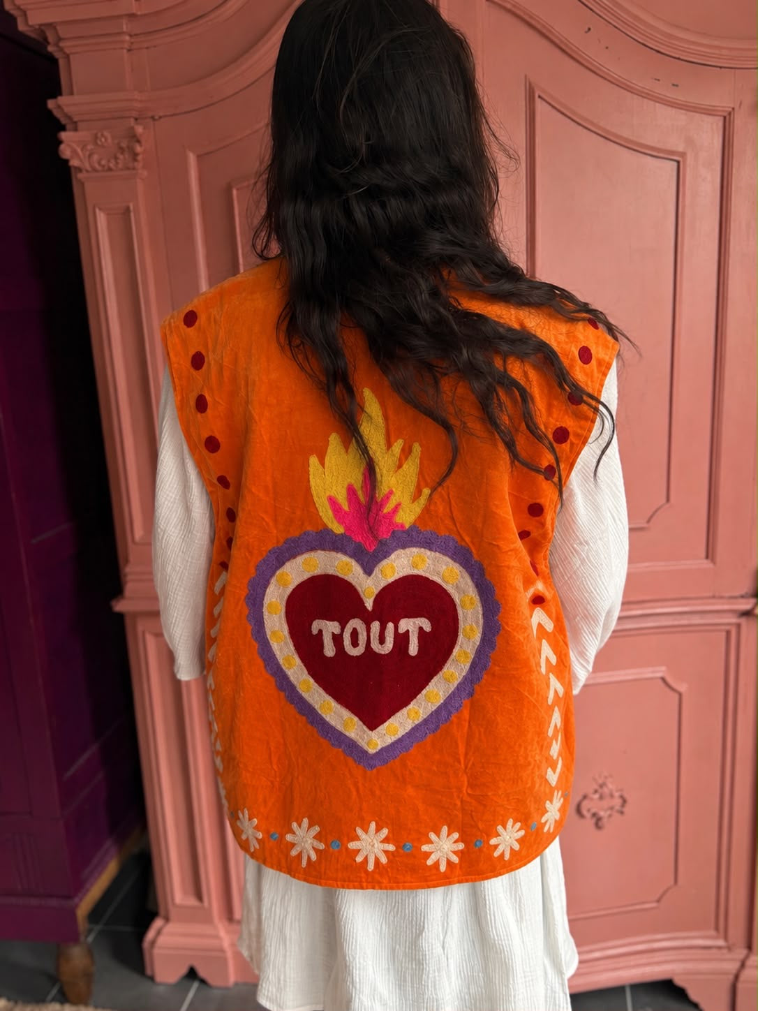 TOUT - Set of 2 Heart velvet vests