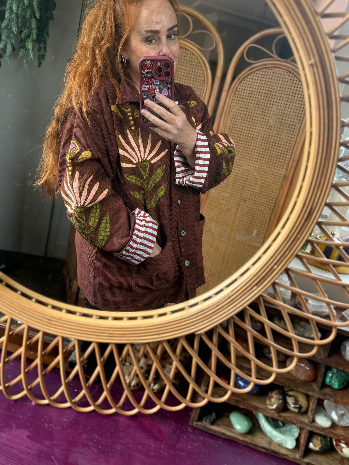 Corduroy Jacket Bordeaux