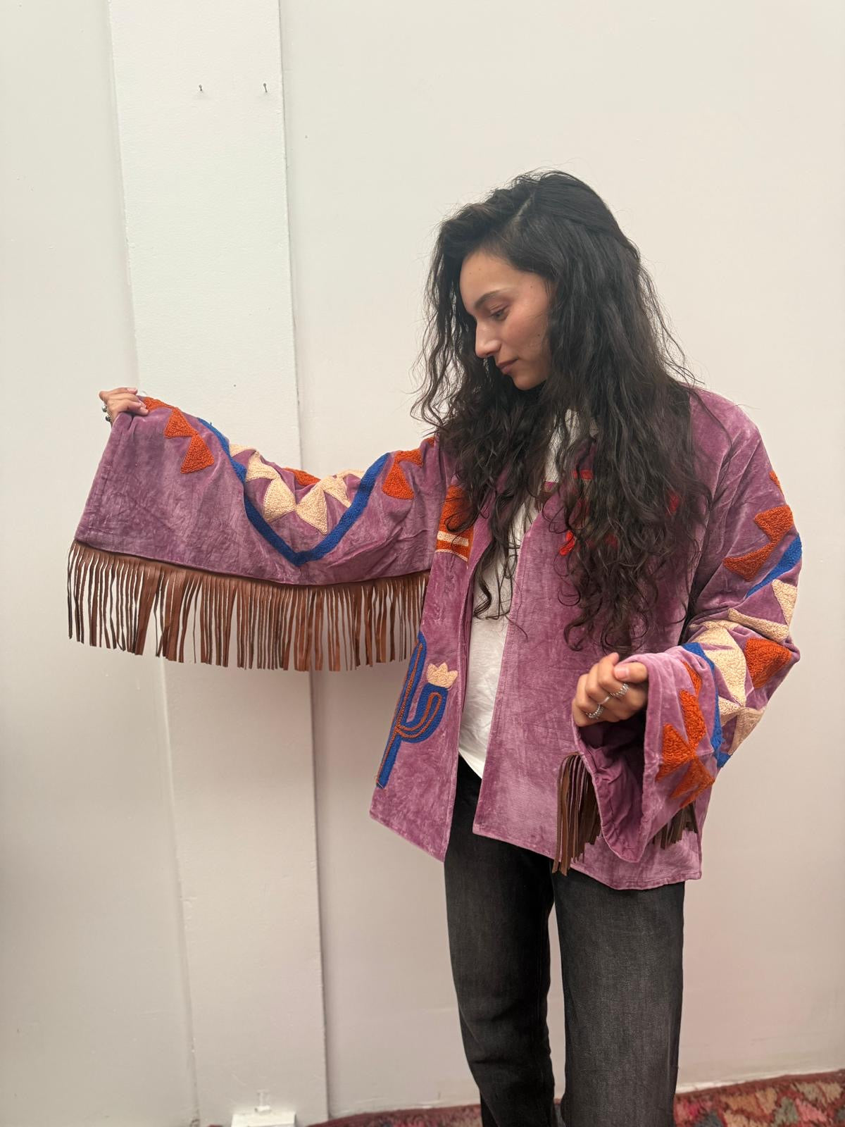 Velvet Fringe Jacket Cowboy