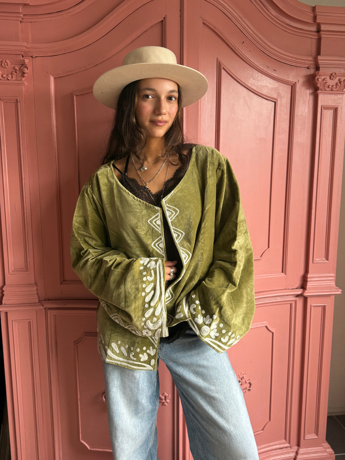 TOUT - Yasmine Jacket Velvet Green