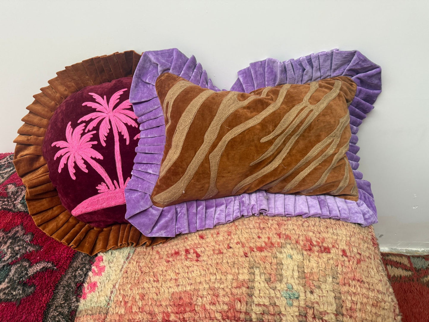 Kussenhoes met suzani borduursel Jungle