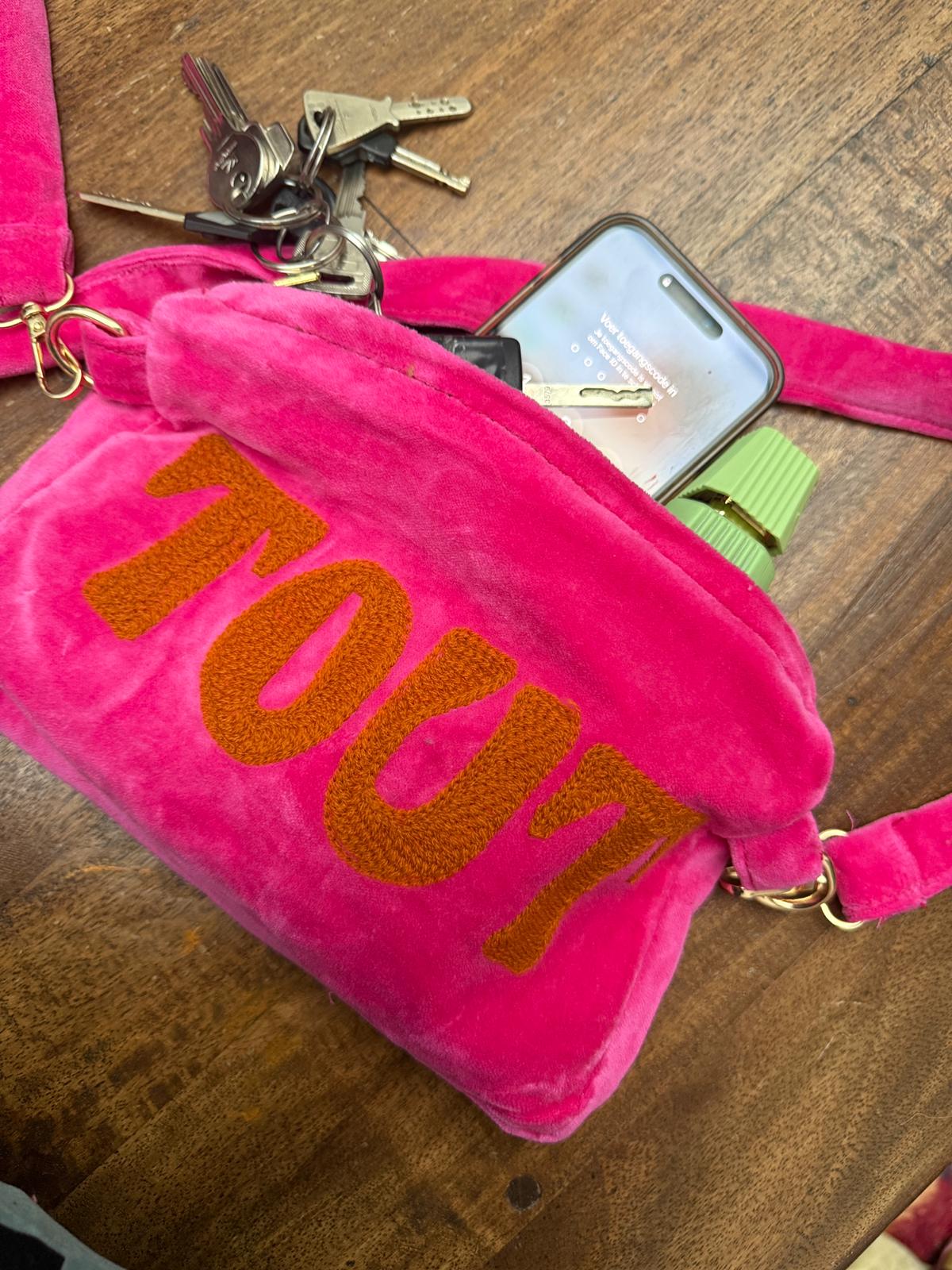 Velvet embroidery "BIRD tout" tas