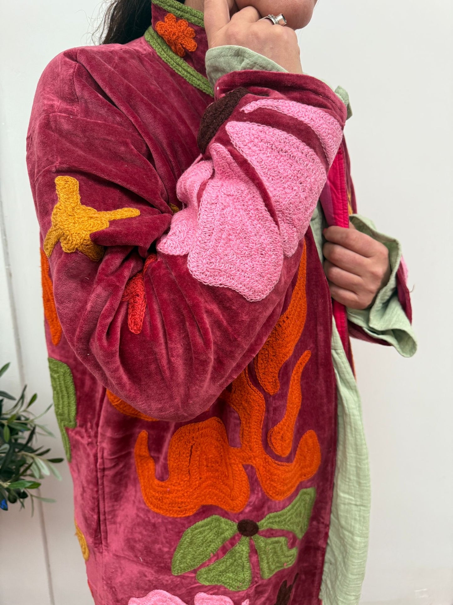 Velvet embroidery Kimmie Jacket