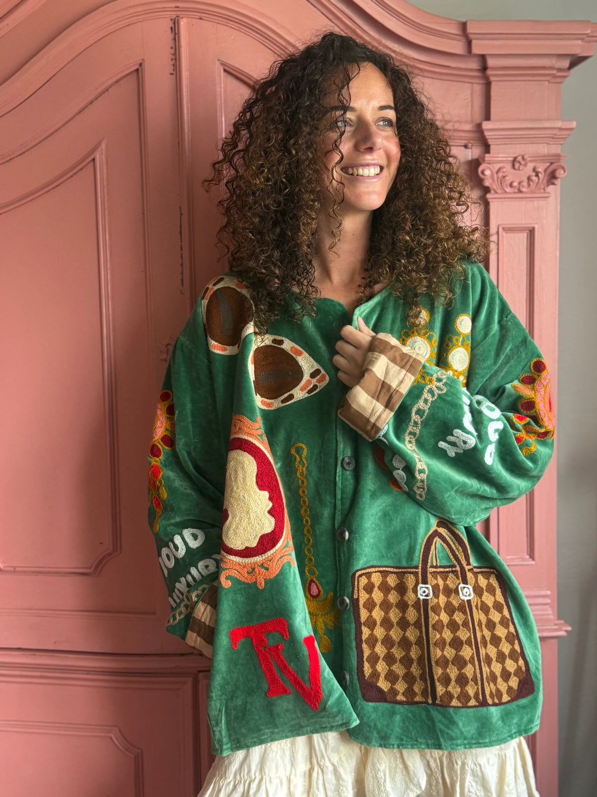 TOUT - Loud Luxury Jacket Velvet Green