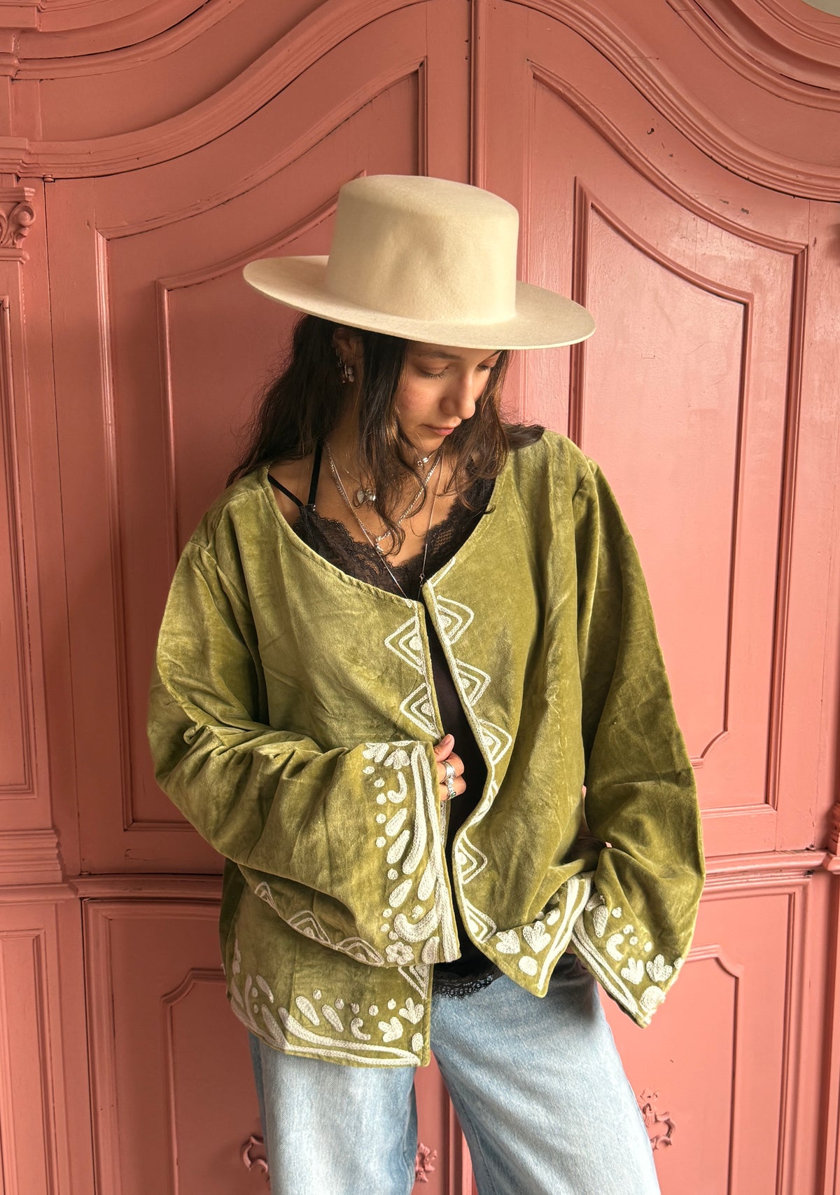 TOUT - Yasmine Jacket Velvet Green