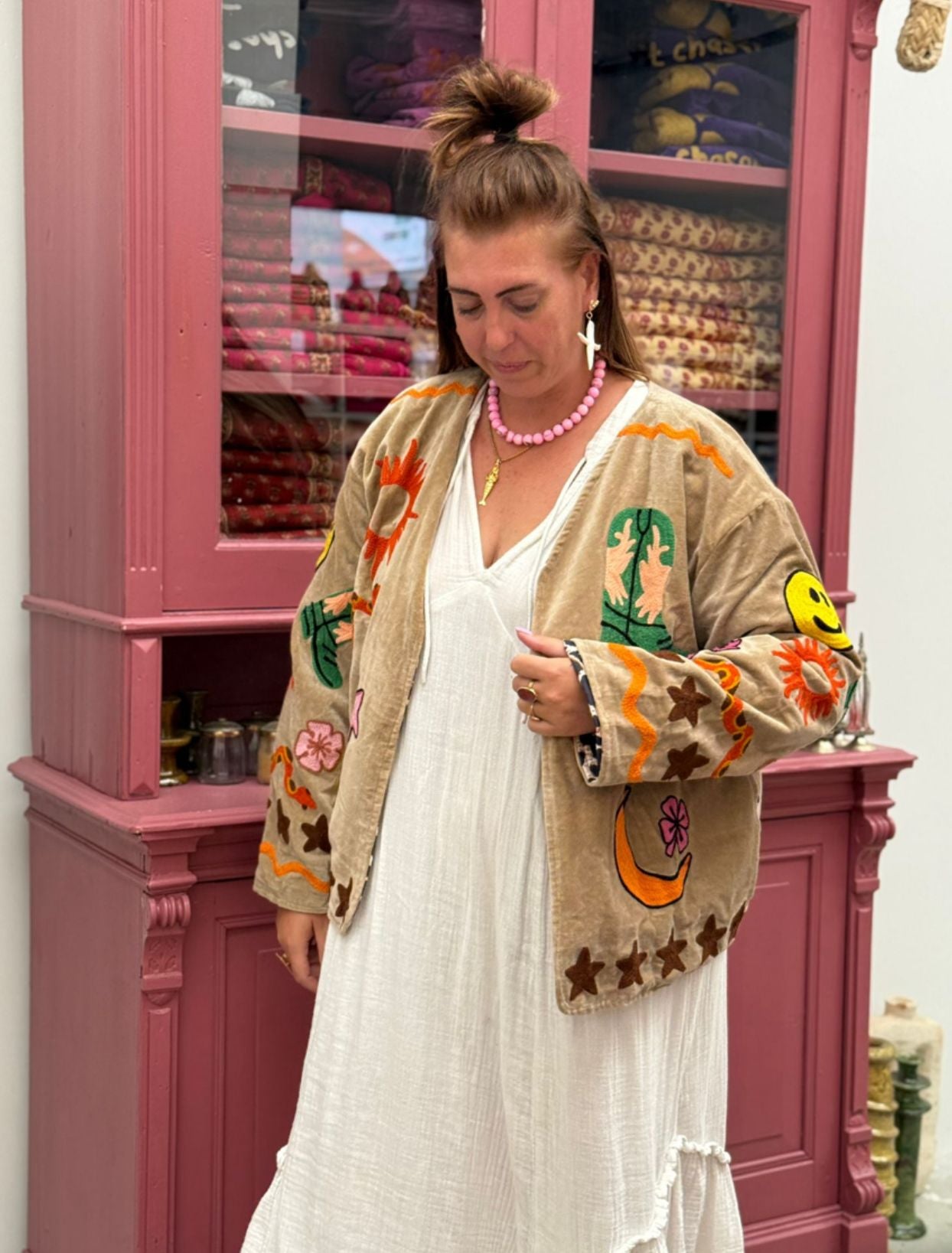 Velvet embroidery Ella jacket