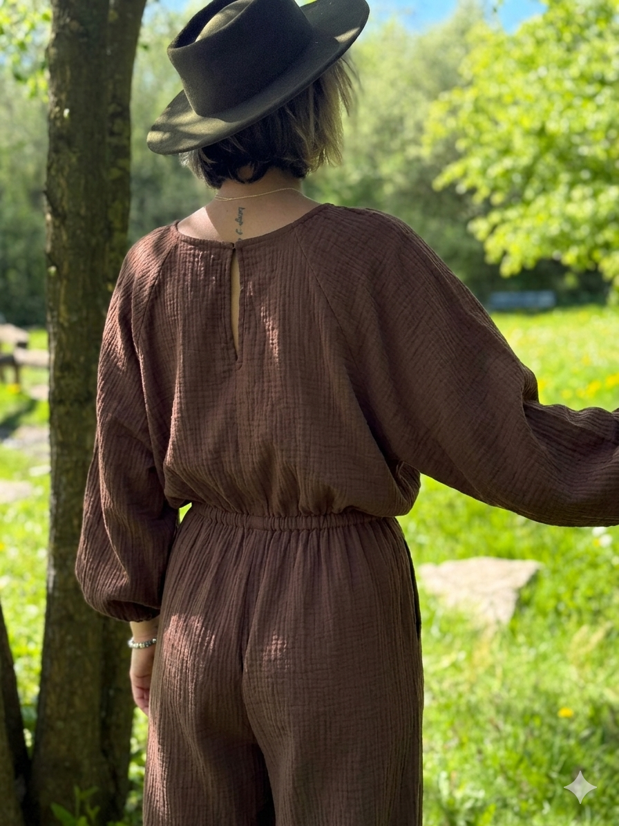 Set van 2 Elena broekpakken Brown