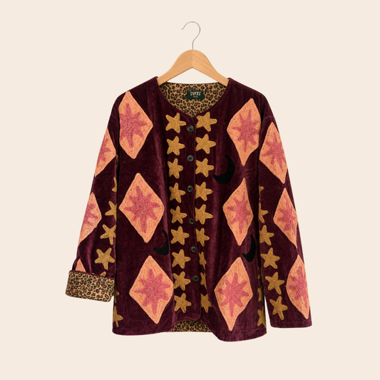 TOUT - Stars Jacket Plum