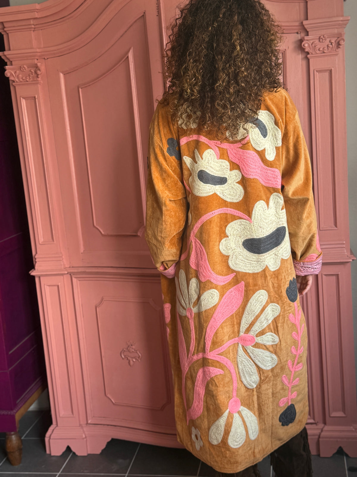 TOUT -Long flower coat
