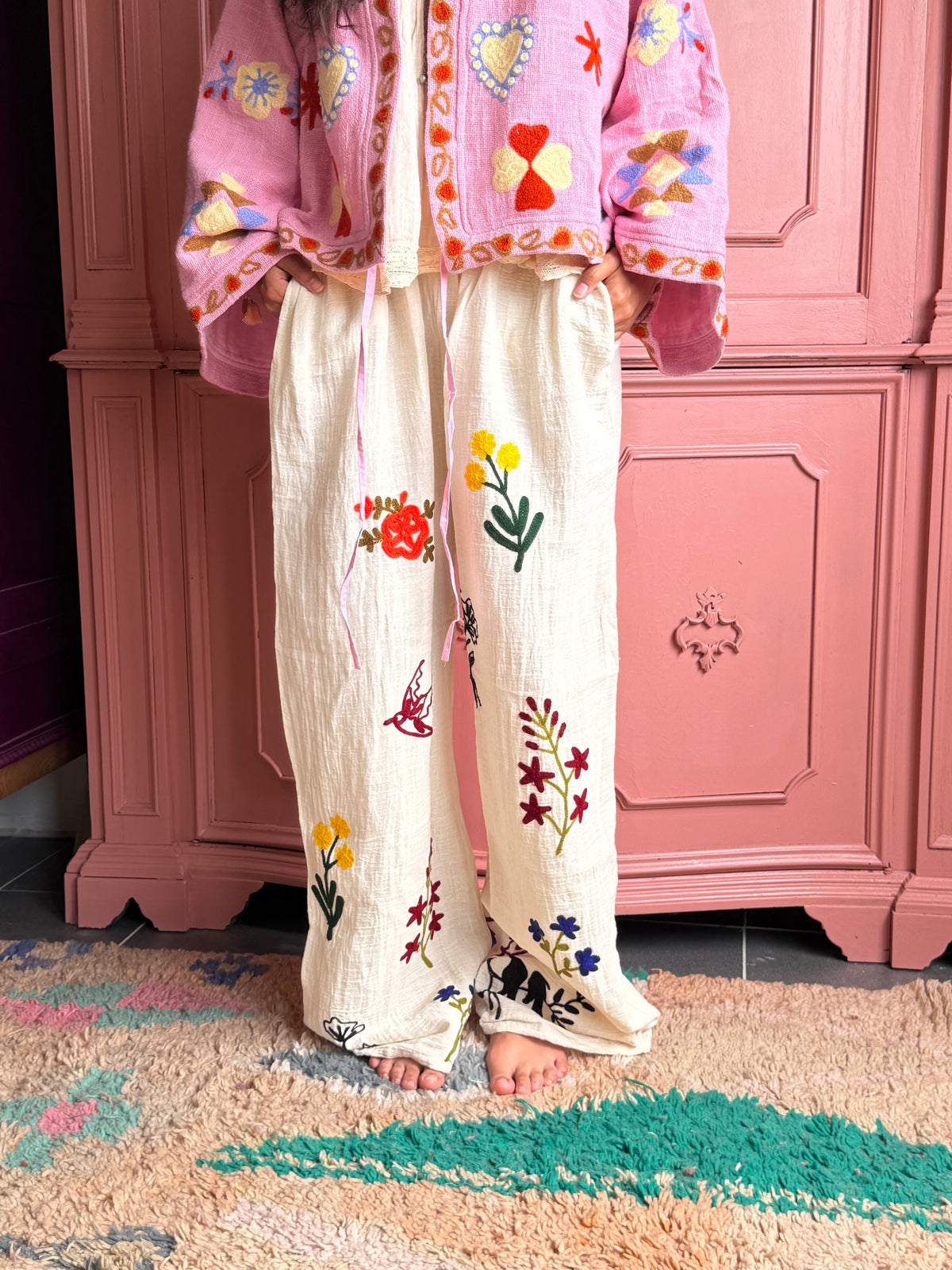 TOUT - SET OF 2 Embroidery Pants