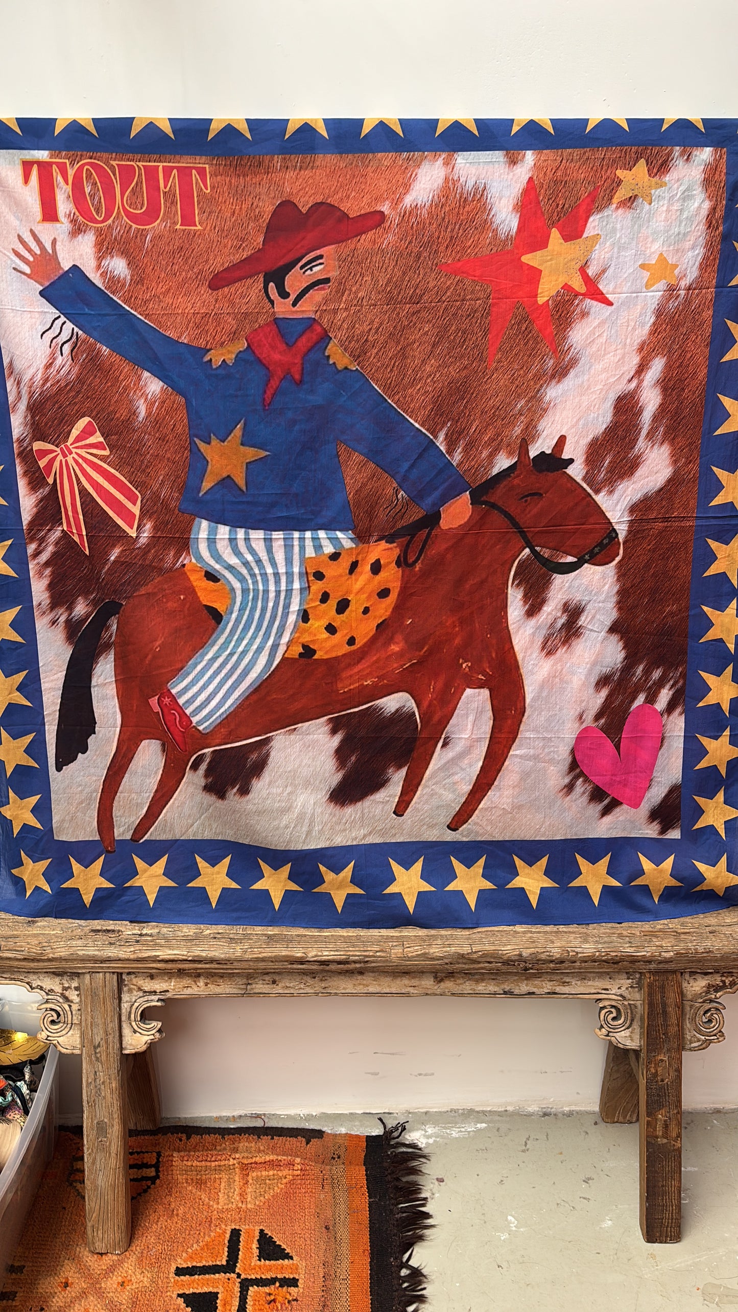 TOUT -  Amelie Sjaal COWBOY set van 3