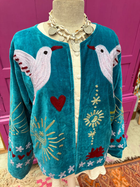 Velvet Jacket kolibrie.