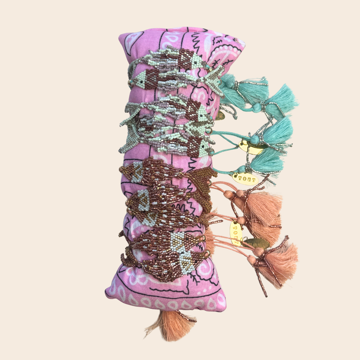 TOUT- Armband Liva Fish set van 10 incl. bandana balkje