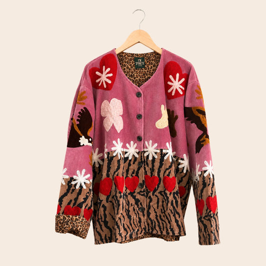 TOUT -Tiger pink hearts Jacket