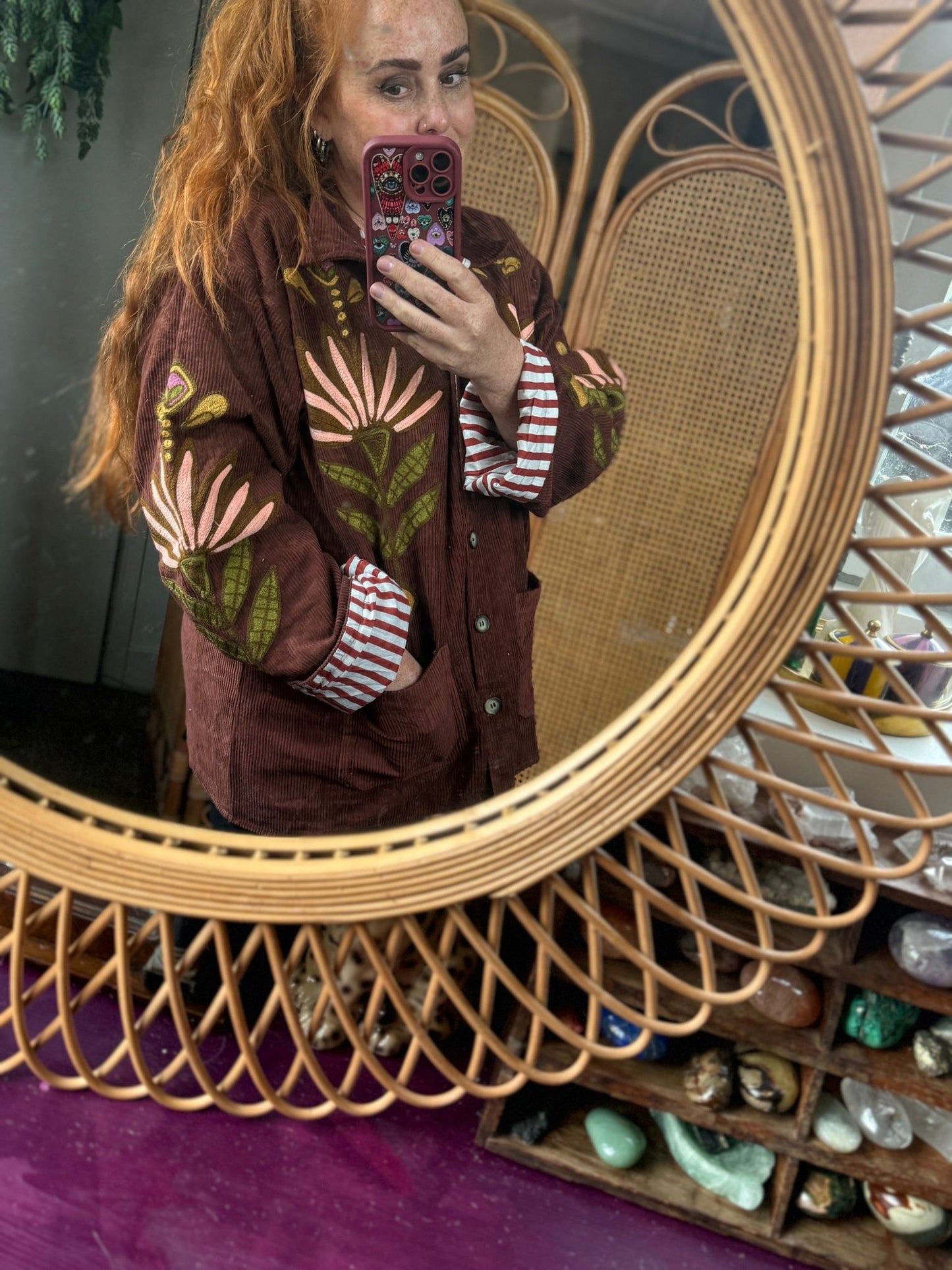 Corduroy Jacket Bordeaux