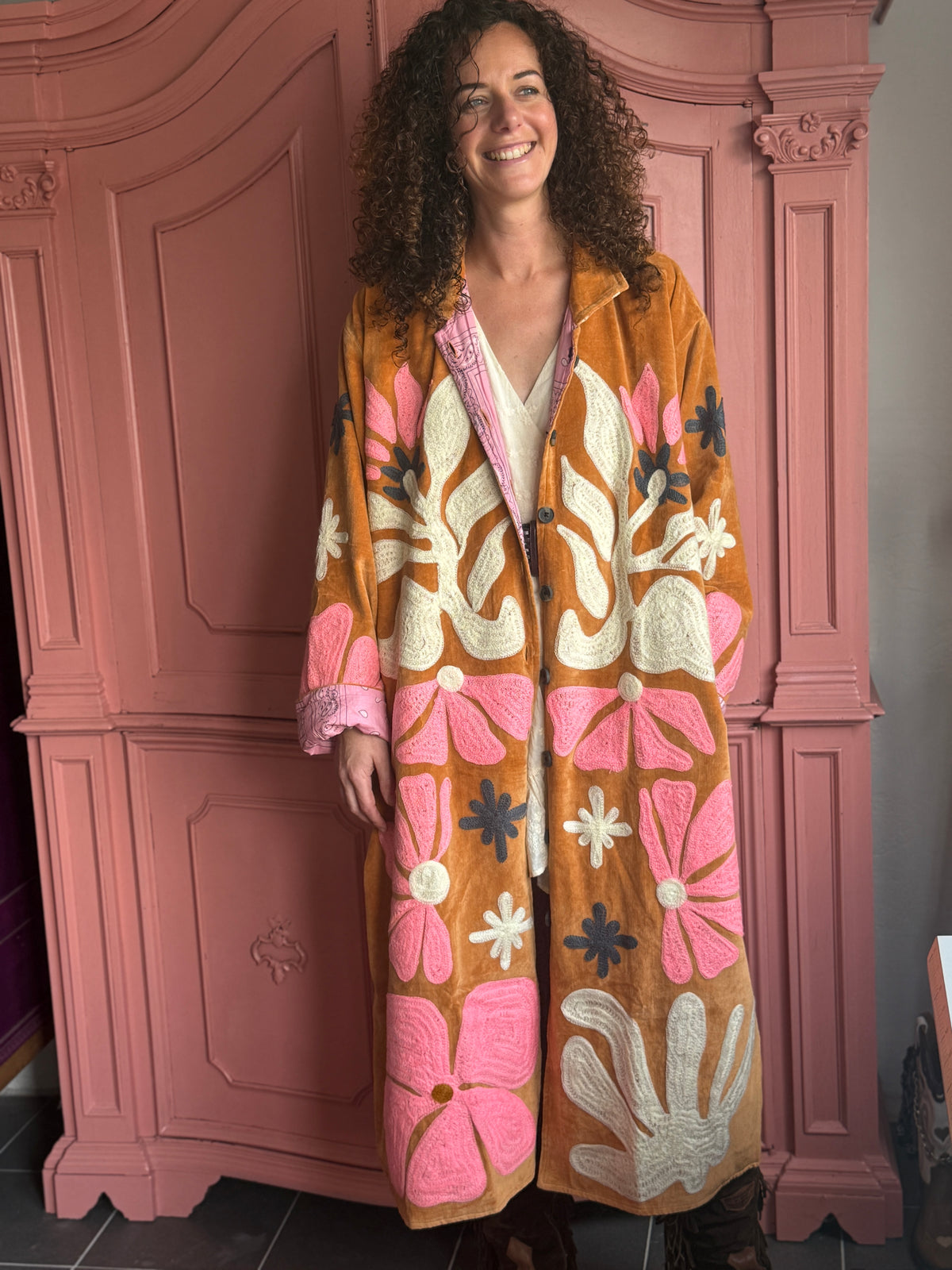 TOUT -Long flower coat